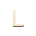 thumbnail image 1 of Unfinished Wood Arial Letter L Shape - Craft - up to 46" DIY 14" / 1", 1 of 3