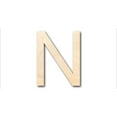 thumbnail image 1 of Unfinished Wood Arial Letter N Shape - Craft - up to 46" DIY 24" / 1/8", 1 of 3