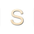 thumbnail image 1 of Unfinished Wood Arial Letter S Shape - Craft - up to 46" DIY 10" / 3/4", 1 of 3