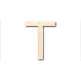thumbnail image 1 of Unfinished Wood Arial Letter T Shape - Craft - up to 46" DIY 20" / 1", 1 of 3