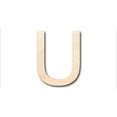 thumbnail image 1 of Unfinished Wood Arial Letter U Shape - Craft - up to 46" DIY 42" / 1", 1 of 3