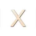thumbnail image 1 of Unfinished Wood Arial Letter X Shape - Craft - up to 46" DIY 8" / 1/8", 1 of 3