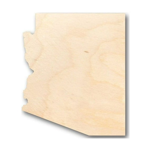 Unfinished Wood Arizona Shape - State - Craft - up to 46" DIY 24" / 1/4"