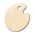 thumbnail image 1 of Unfinished Wood Artist Paint Palette Shape - Craft - up to 46" DIY 10" / 3/4", 1 of 7