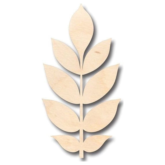 Unfinished Wood Ash Leaf Shape - Craft - up to 46" DIY 16" / 3/4"