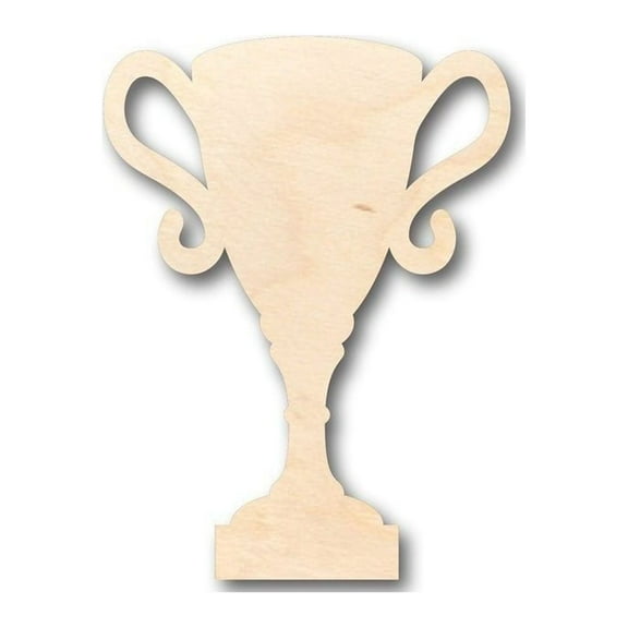 Unfinished Wood Award Trophy Shape - Sports - Craft - up to 46" DIY 14" / 1/4"