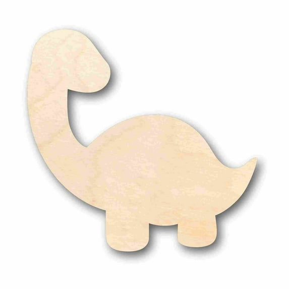 Unfinished Wood Baby Dinosaur Brontosaurus Silhouette - Craft- up to 46" DIY 42" / 1"
