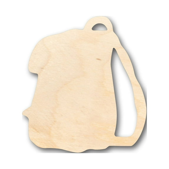 Unfinished Wood Backpack Shape - Craft - up to 46" DIY 6" / 1/4"