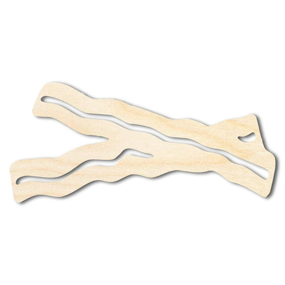 Unfinished Wood Bacon Shape 7" / 1/8"