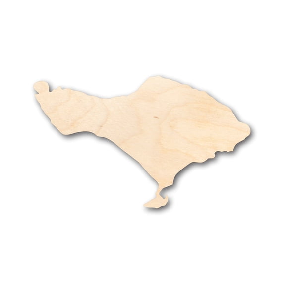 Unfinished Wood Bali Shape - Craft - up to 46" DIY 8" / 1/8"