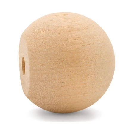 Unfinished Wood Ball Knobs 1-1/4 inch for Kitchen Cabinet Knobs, Drawer Knobs, Dresser Knobs and Crafts, Pack of 50, by Woodpeckers