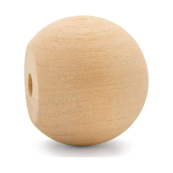 Unfinished Wood Ball Knobs 1-1/4 inch for Kitchen Cabinet Knobs, Drawer Knobs, Dresser Knobs and Crafts, Pack of 50, by Woodpeckers