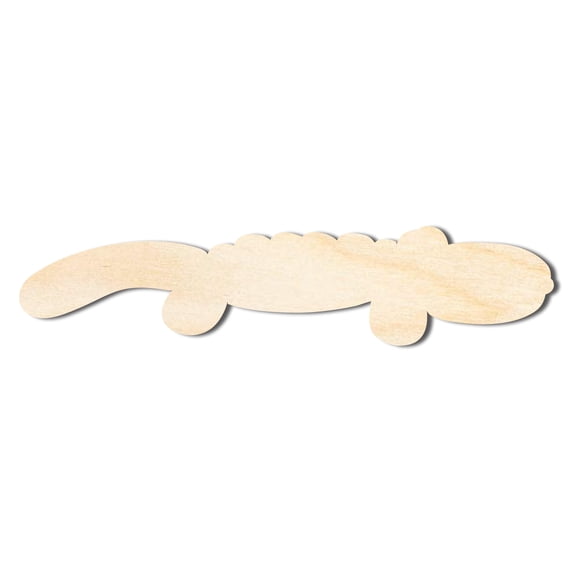 Unfinished Wood Balloon Alligator Shape | DIY Craft Cutout 20" / 3/4"