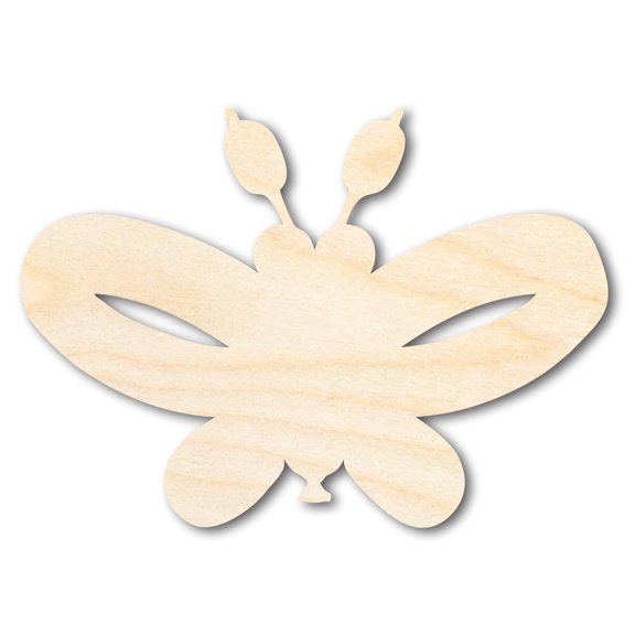 Unfinished Wood Balloon Butterly Shape | DIY Craft Cutout 3" / 1/8"