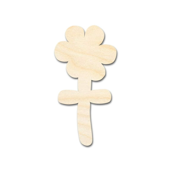 Unfinished Wood Balloon Flower Shape 4" / 1/8"