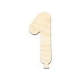 thumbnail image 1 of Unfinished Wood Balloon Number 1 Shape 14" / 1/8", 1 of 3