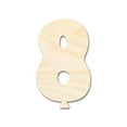 thumbnail image 1 of Unfinished Wood Balloon Number 8 Shape 42" / 3/4", 1 of 3