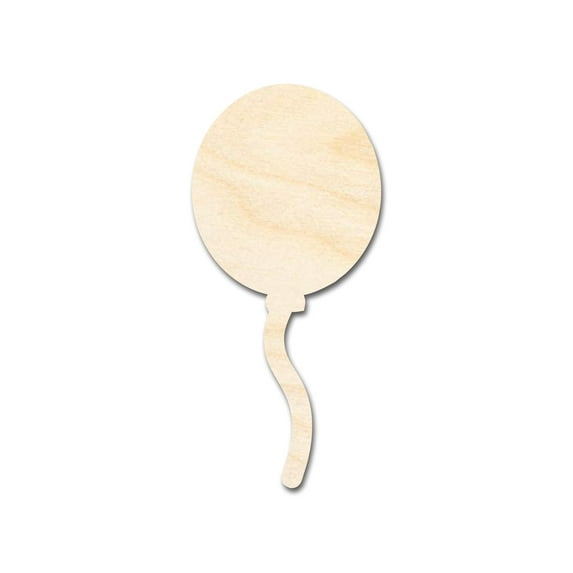 Unfinished Wood Balloon Shape | DIY Craft Cutout 24" / 1/2"