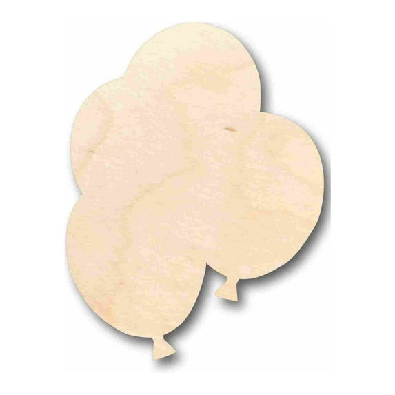 Unfinished Wood Balloon Silhouette - Craft- up to 46" DIY 46" / 1"