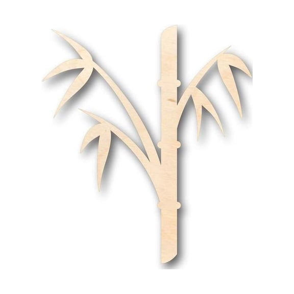 Unfinished Wood Bamboo Shape - Craft - up to 46" DIY 16" / 1/4"