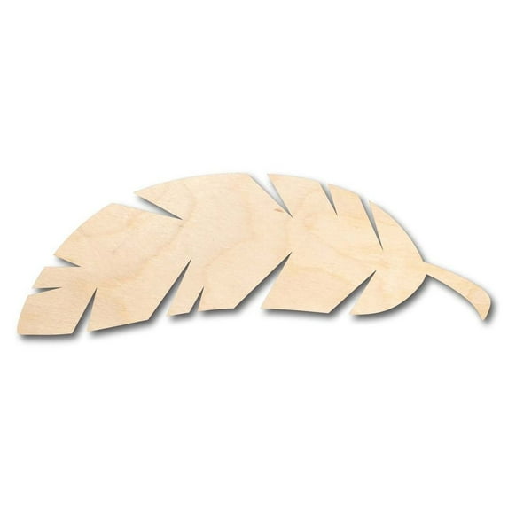 Unfinished Wood Banana Leaf Shape - Craft - up to 46" DIY 18" / 1/4"