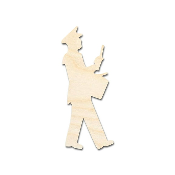 Unfinished Wood Band Dummer Player Shape 12" / 1/4"