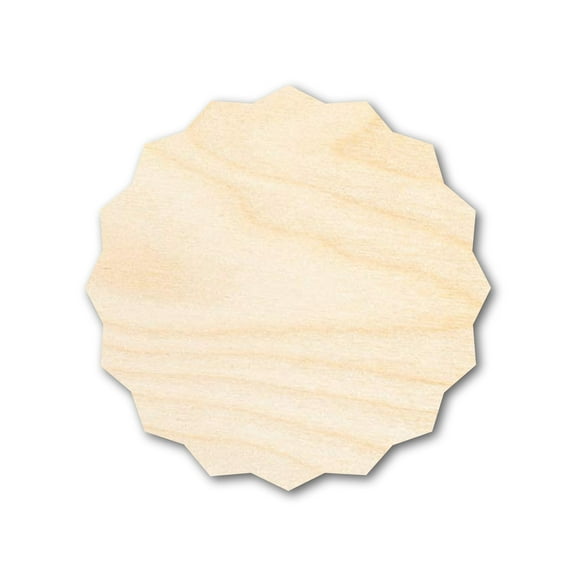 Unfinished Wood Banner Shape | DIY Craft Cutout | up to 46" DIY 5" / 1/4"