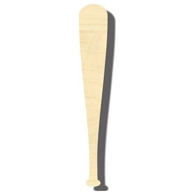 Unfinished Wood Baseball Bat Shape - Sports - Kids Room Decor - up to 46" DIY 3" / 1/2"