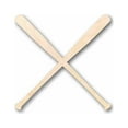 thumbnail image 1 of Unfinished Wood Baseball Bats Silhouette - Craft- up to 46" DIY 36" / 1/2", 1 of 3