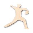 thumbnail image 1 of Unfinished Wood Baseball Pitcher Shape - Craft - up to 46" DIY 18" / 1", 1 of 3