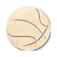 thumbnail image 1 of Unfinished Wood Basketball Shape - Craft - up to 46" DIY 30" / 3/4", 1 of 3