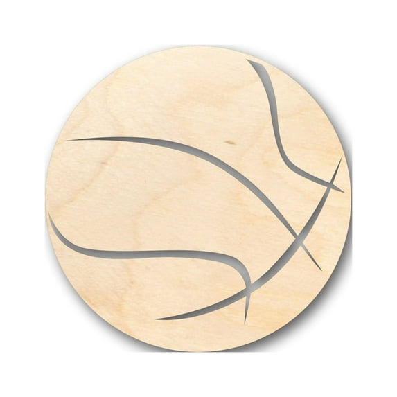Unfinished Wood Basketball Shape - Craft - up to 46" DIY 8" / 1/4"