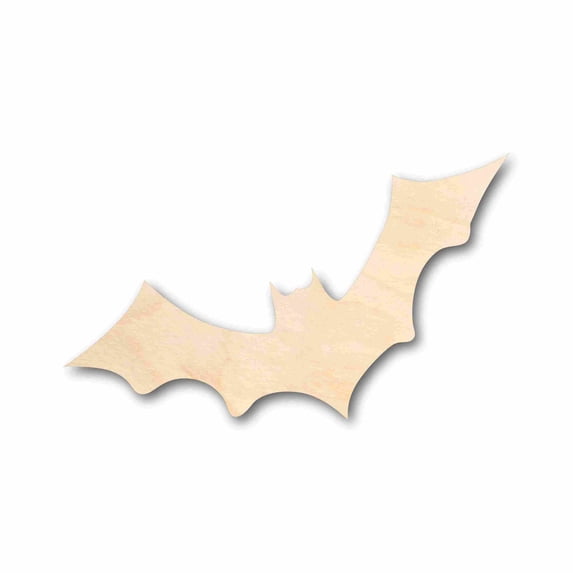 Unfinished Wood Bat Halloween Silhouette - Craft- up to 46" DIY 4" / 1/2"
