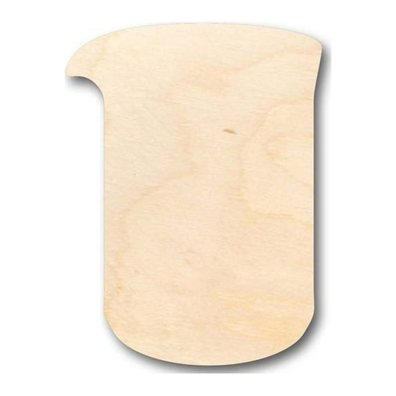 Unfinished Wood Beaker Shape - Chemistry - Craft - up to 46" DIY 7" / 1/2"