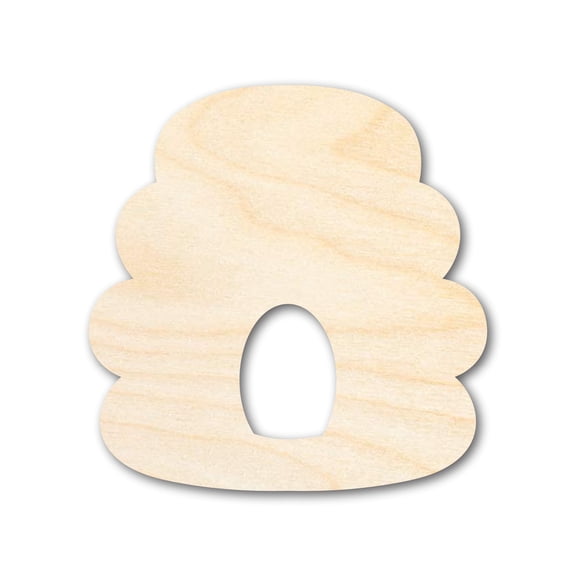 Unfinished Wood Beehive Shape - Craft - up to 46" 18" / 1/4"