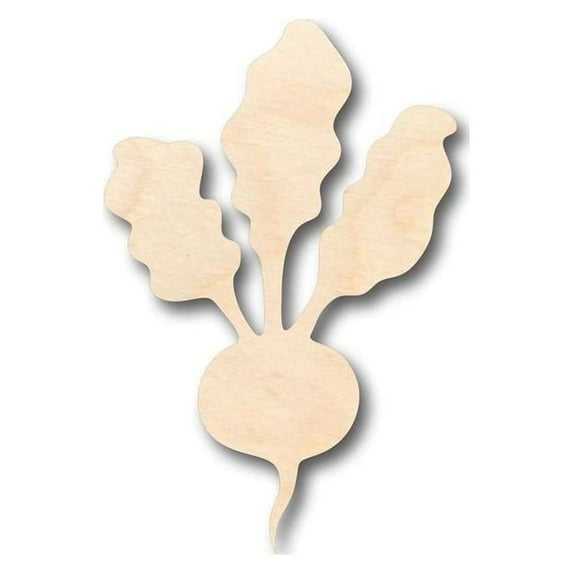 Unfinished Wood Beet Shape - Garden - Vegetable - Craft - up to 46" DIY 10" / 1/2"