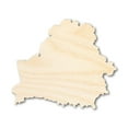 thumbnail image 1 of Unfinished Wood Belarus Country Shape - Europe Craft - up to 46" DIY 16" / 1/8", 1 of 4