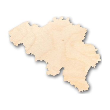 Unfinished Wood Belgium Shape - Country - Craft - up to 46" DIY 10" / 1/4"