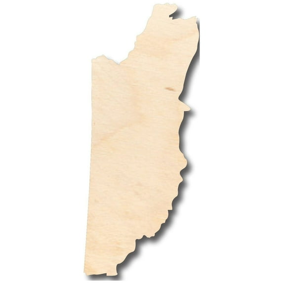 Unfinished Wood Belize Shape - Country - Craft - up to 46" DIY 5" / 1/4"