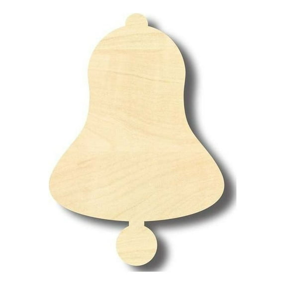 Unfinished Wood Bell Shape - Craft - up to 46" DIY 8" / 1/4"