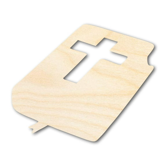 Unfinished Wood Bible Shape 14" / 1/4"