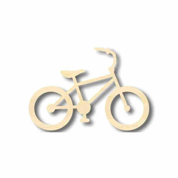 Unfinished Wood Bicycle Bike Shape - Craft - up to 46" DIY 4" / 1/4"