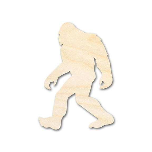 Bigger Better | Unfinished Wood Bigfoot Sasquatch Silhouette | DIY Craft Cutout 24" / 1/2"