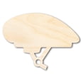 thumbnail image 1 of Unfinished Wood Bike Helmet Shape 6" / 1/2", 1 of 3