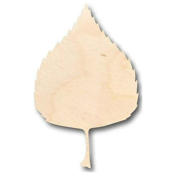 Unfinished Wood Birch Leaf Shape - Fall - Craft - up to 46" DIY 8" / 1/4"