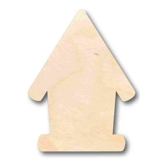 Unfinished Wood Bird House Silhouette - Craft- up to 46" DIY 4" / 1/8"