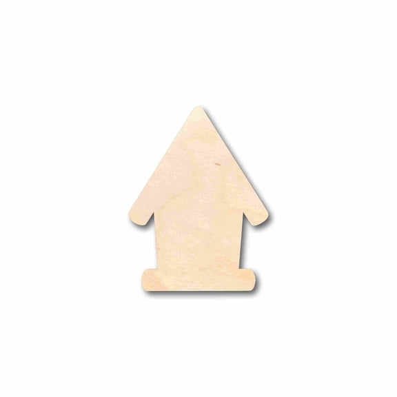 Unfinished Wood Bird House Silhouette - Craft- up to 46" DIY 5" / 1/2"
