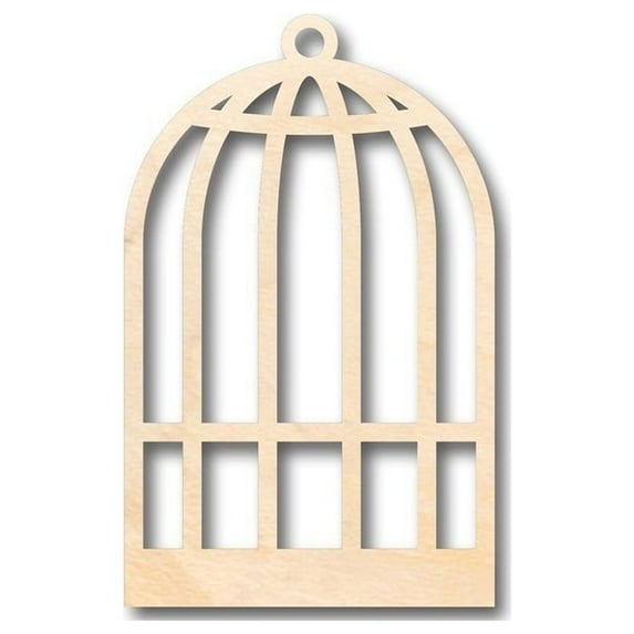 Unfinished Wood Birdcage Shape - Craft - up to 46" DIY 14" / 3/4"