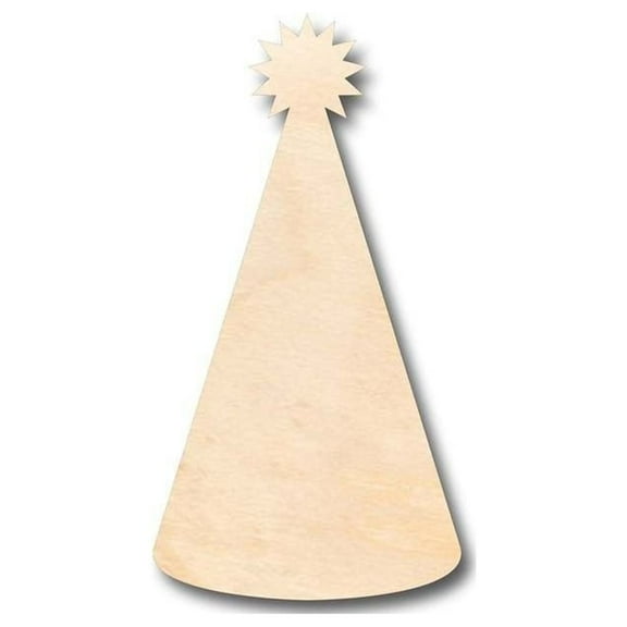 Unfinished Wood Birthday Party Hat Shape - Craft - up to 46" DIY 18" / 1/4"