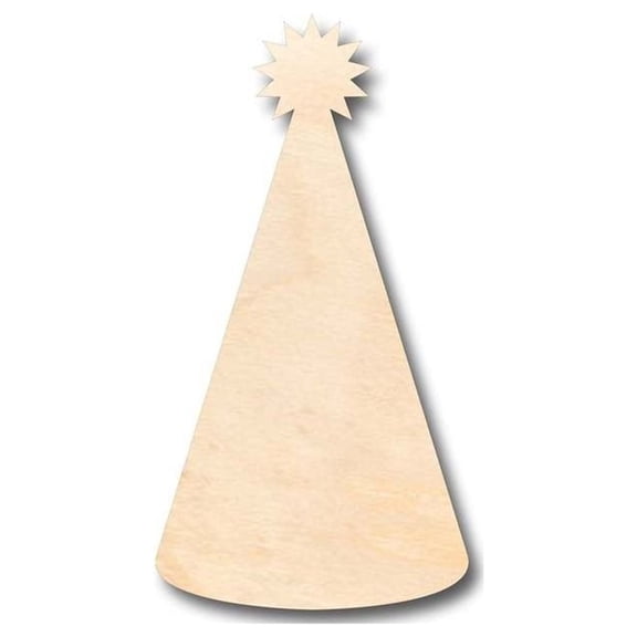 Unfinished Wood Birthday Party Hat Shape - Craft - up to 46" DIY 4" / 1/4"